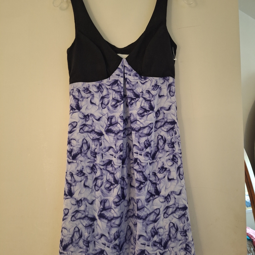 Elegant Black and Blue Women's dress